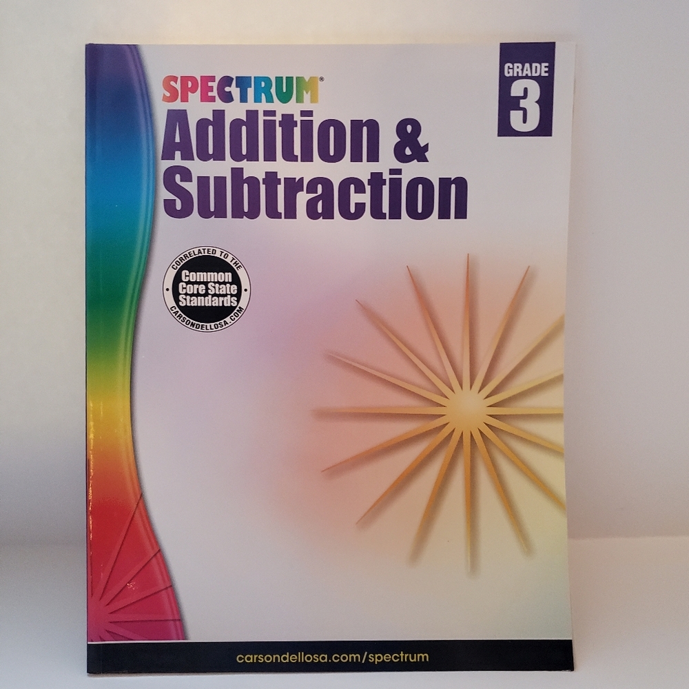 Spectrum Addition & Subtraction Book Grade 3 New/unused Paperback